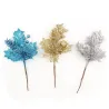 NavidadArtificial flowers with glitter - Christmas tree - 1pc