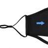 PM 2.5 - face mask filters - 5-layer - activated carbon - 12 * 8cm - 1 - 5 - 50 pieces - blackMouth masks