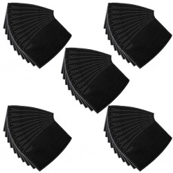 PM 2.5 - face mask filters - 5-layer - activated carbon - 12 * 8cm - 1 - 5 - 50 pieces - blackMouth masks