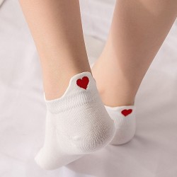 Short socks - ankle length - with a heart - unisexLingerie