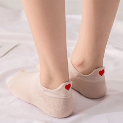 Short socks - ankle length - with a heart - unisexLingerie
