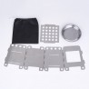 Herramientas de supervivenciaPortable alcohol tray - foldable - stainless steel - camping - picnic