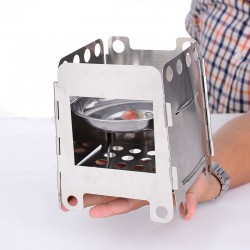 Herramientas de supervivenciaPortable alcohol tray - foldable - stainless steel - camping - picnic