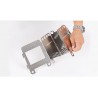 Herramientas de supervivenciaPortable alcohol tray - foldable - stainless steel - camping - picnic