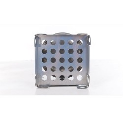 Herramientas de supervivenciaPortable alcohol tray - foldable - stainless steel - camping - picnic
