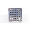 Herramientas de supervivenciaPortable alcohol tray - foldable - stainless steel - camping - picnic