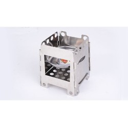 Herramientas de supervivenciaPortable alcohol tray - foldable - stainless steel - camping - picnic