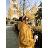 ChaquetasFashionable faux fur coat with hoodie
