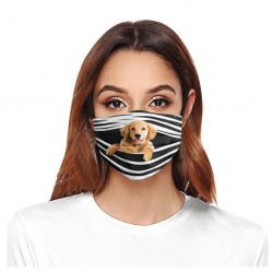 Mascarillas bucalesCara protectora / máscara de boca - reutilizable - impresión de perros