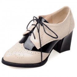 BotasPointed toe brogue shoes - lace-up - with heels
