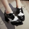 BotasPointed toe brogue shoes - lace-up - with heels