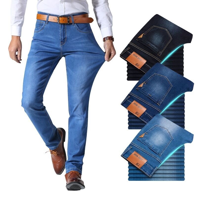 PantalonesVaqueros de mezclilla - pantalones slim - elásticos - con bolsillos PantalonesVaqueros de mezclilla - pantalones slim - elásticos - con bolsillos