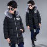 Warm down jacket - with fur collar - for boysKids