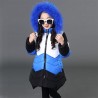 Warm down jacket - with detachable fur hoodKids