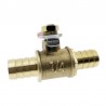 Ball valve with red handle - 6mm - 12mm - for water / oil / air / gas / fuel line shutoff - brassParts