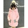 Warm fur coat - polar jacket - with hoodKids