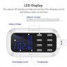 Cargadores8 puertos USB Cargador rápido - adaptador de potencia - Smart IC - con pantalla y detección automática