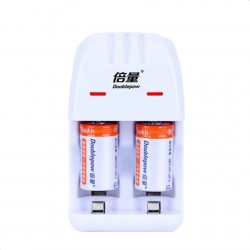 2 pieces Cr2 200mAh rechargeable battery - with Cr2/CR123A universal smart charger