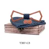 Pajaritas y corbatasHollow vintage wooden neckties - with cufflinks