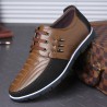 Casual leather shoes - breathable - with lacesShoes