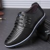 Casual leather shoes - breathable - with lacesShoes