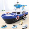Boat / cars - parking station - with slide / lights / music - toyToys