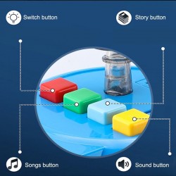 Boat / cars - parking station - with slide / lights / music - toyToys