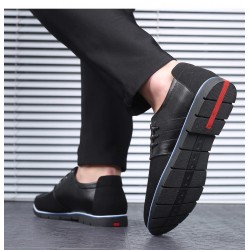 Casual leather shoes - breathable - with lacesShoes