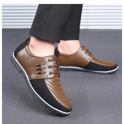 ZapatosBusiness casual leather shoes - breathable - lace-up