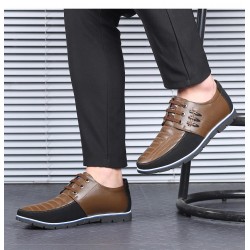 Casual leather shoes - breathable - with lacesShoes