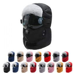 Mascarillas bucalesThick warm winter hat - with eye protection
