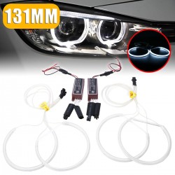 Luces & IluminaciónAngel ojo luz - anillo de halo - LED blanco - 131mm - para BMW E36 E38 E39 E46 - 4 piezas