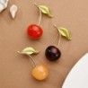 BrochesEnamel cherry brooches