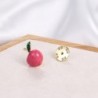 BrochesPink apple brooches - rhodium plated / champagne gold
