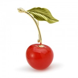 BrochesEnamel cherry brooches