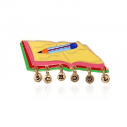 School / notebook / pen - broochBrooches