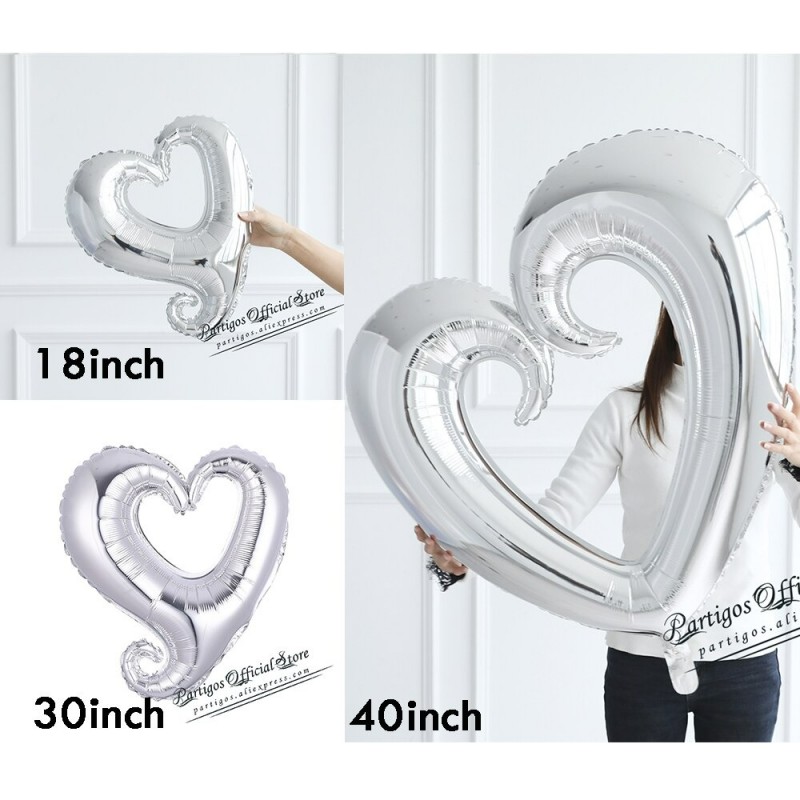 GlobosGiant heart shaped - balloon - 18 / 30 / 40 inch