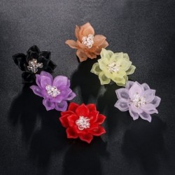 BrochesElegant flower - crystal brooch