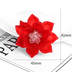 BrochesElegant flower - crystal brooch