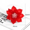 BrochesElegant flower - crystal brooch