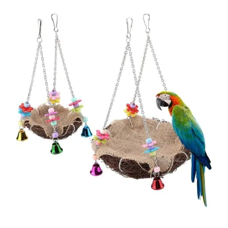 AvesHanging bird nest - with bells / toys
