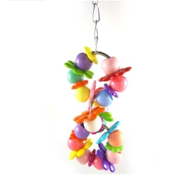 AvesBird / parrot hanging toy - colorful decoration - 2pcs