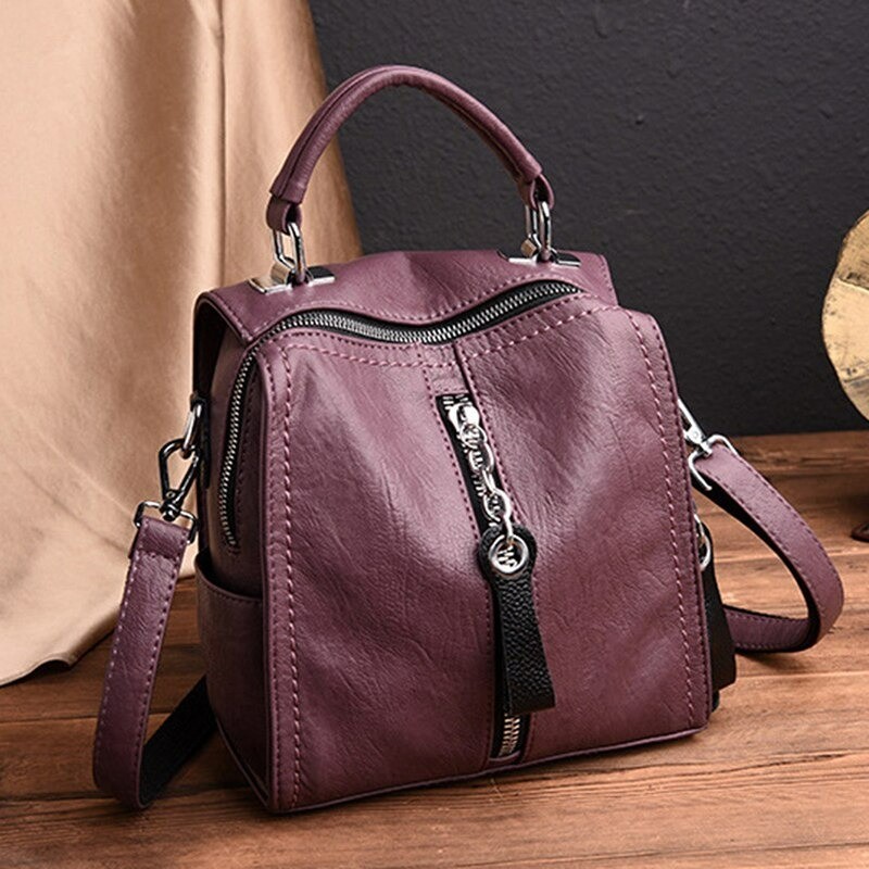 Leather backpack - shoulder bagBackpacks