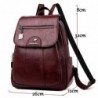 MochilasLeather backpack - with hand strap / front zipper