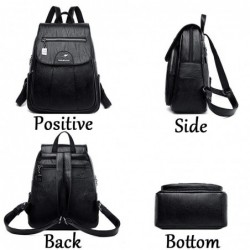 MochilasLeather backpack - with hand strap / front zipper