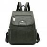 MochilasLeather backpack - with hand strap / front zipper