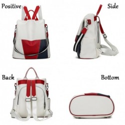 MochilasLeather backpack - anti-theft - with multiple pockets / zippers / hand straps