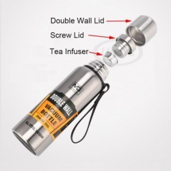 Botellas termoA must -  stainless steel thermos - portable - insulated tumbler with rope