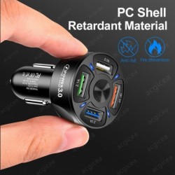 Car phone charger - quick charge 3.0 - 18W - with 2 - 3 - 4 USB portsInterior accessories
