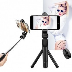 Palos selfiesTrípode para selfies 3 en 1 - monopié extensible con control remoto - Bluetooth